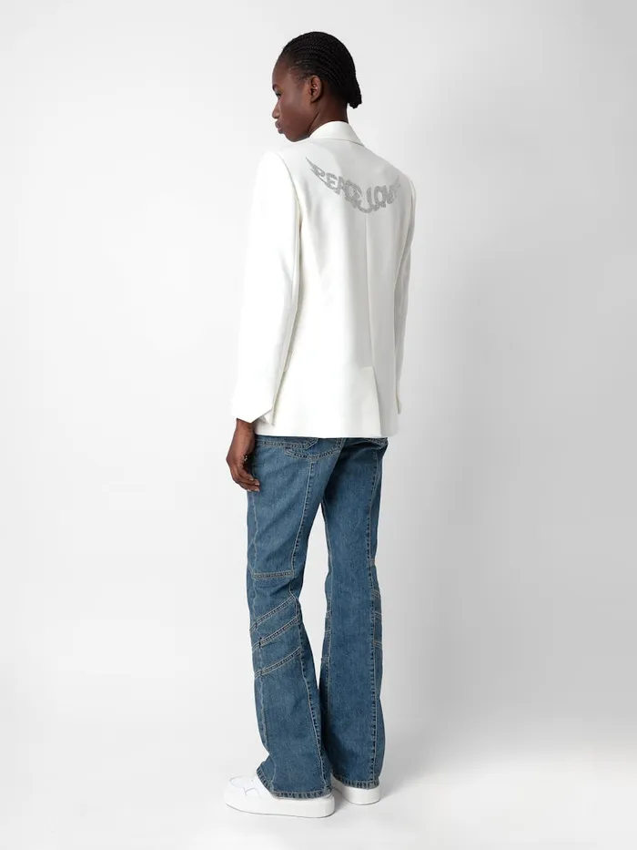 Women Zadig and Voltaire Blazers Visit Peace and Love Diamant Blazer Judo