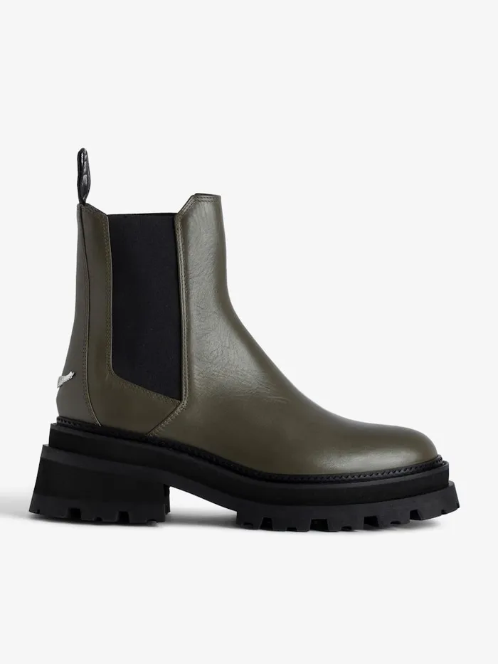 Women Zadig and Voltaire Boots Ride Chelsea Boots Military