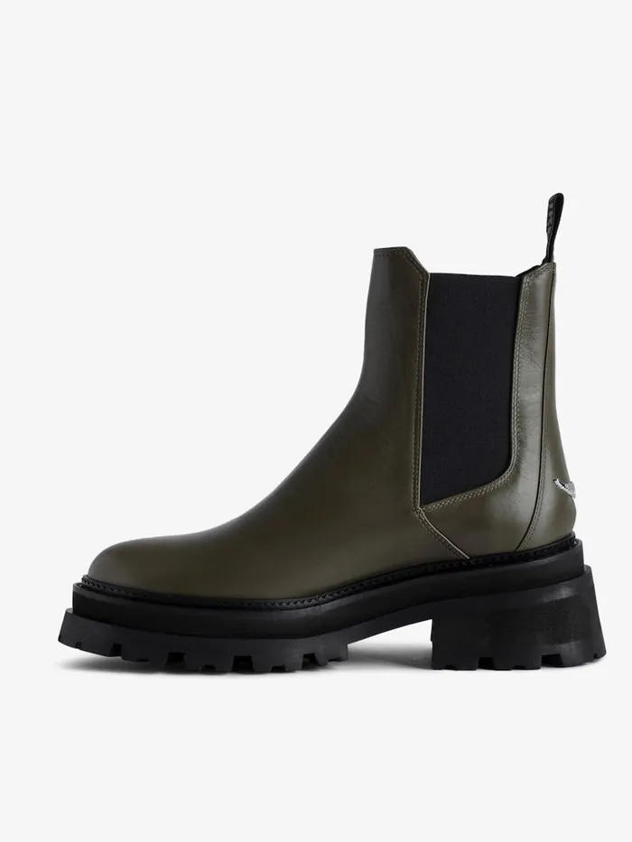 Women Zadig and Voltaire Boots Ride Chelsea Boots Military