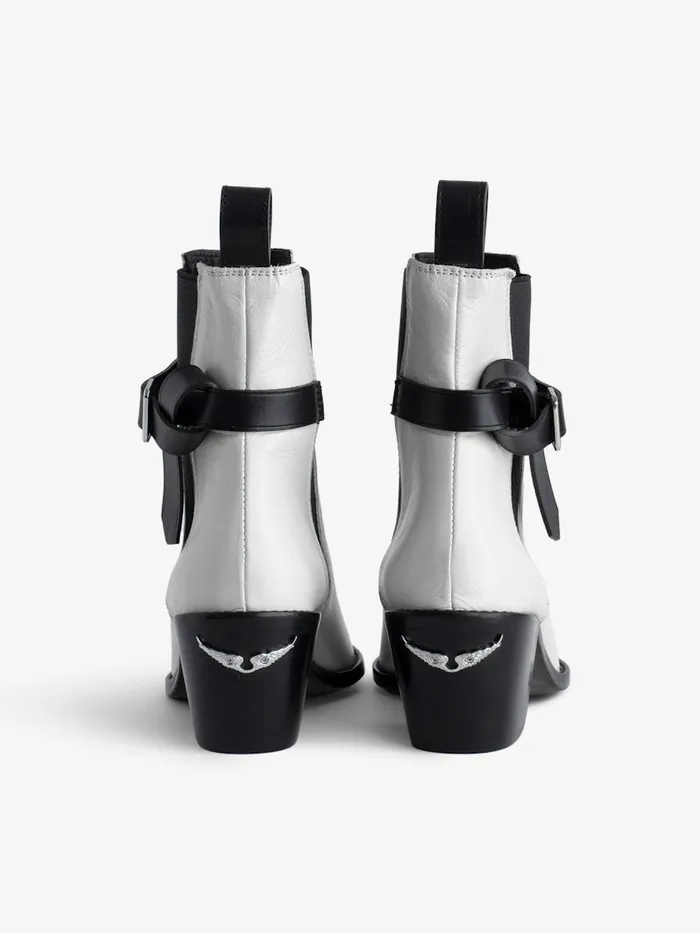 Women Zadig and Voltaire Boots Tyler Ankle Boots Ice