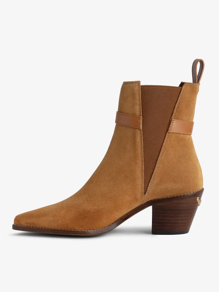 Women Zadig and Voltaire Boots Tyler Suede Ankle Boots Heritage