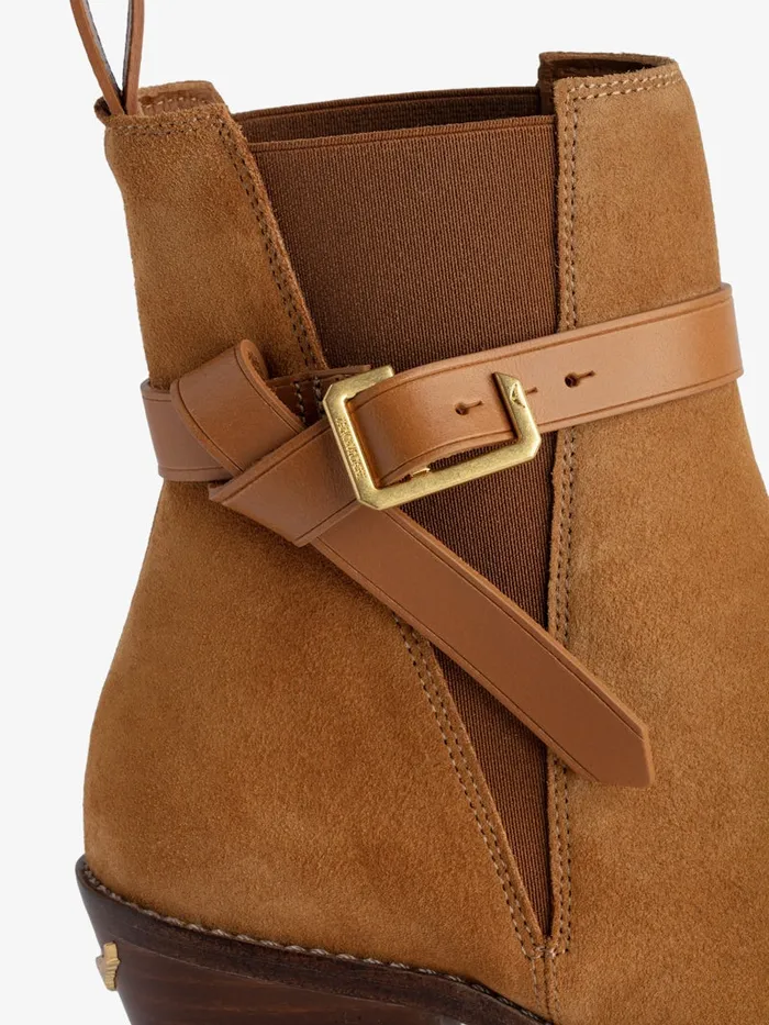Women Zadig and Voltaire Boots Tyler Suede Ankle Boots Heritage