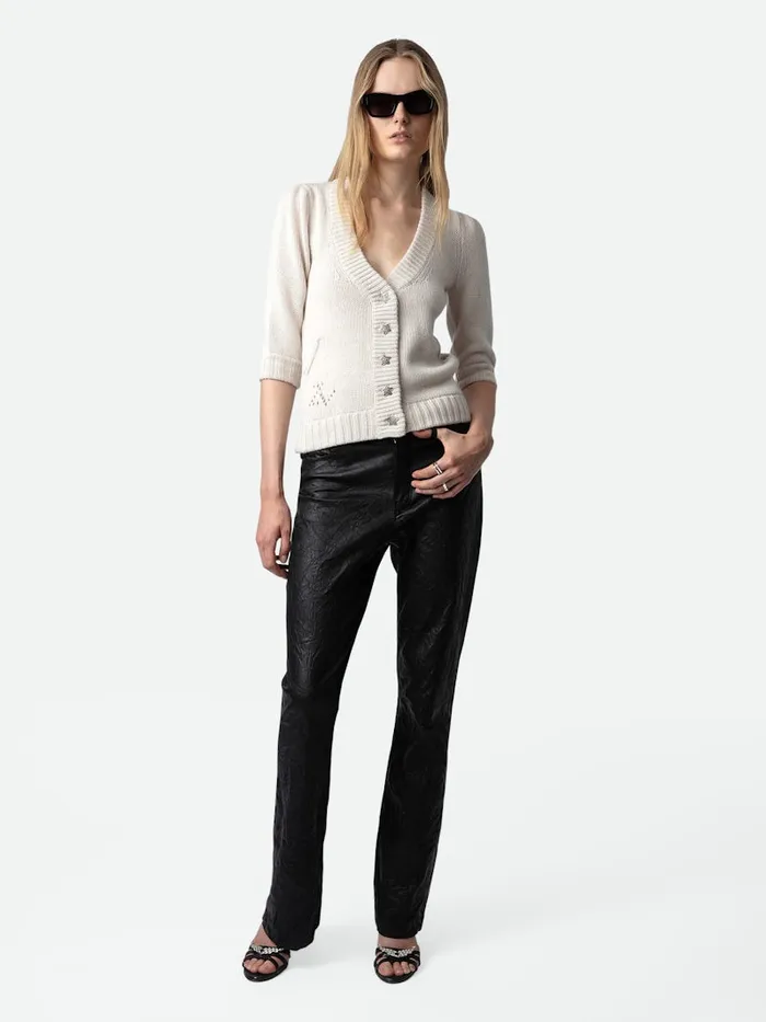 Women Zadig and Voltaire Cashmere Betsy Cardigan Ecru