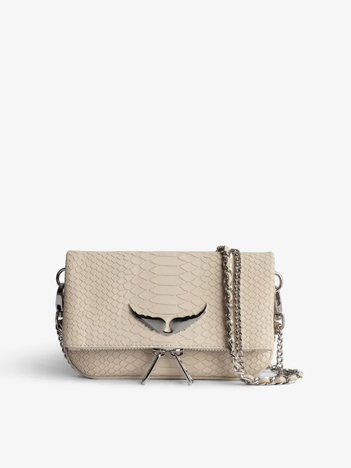 Women Zadig and Voltaire Clutches Nano Soft Savage Rock Clutch Flash