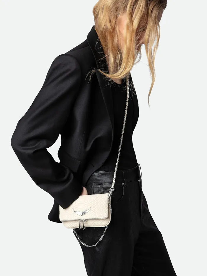 Women Zadig and Voltaire Clutches Nano Soft Savage Rock Clutch Flash