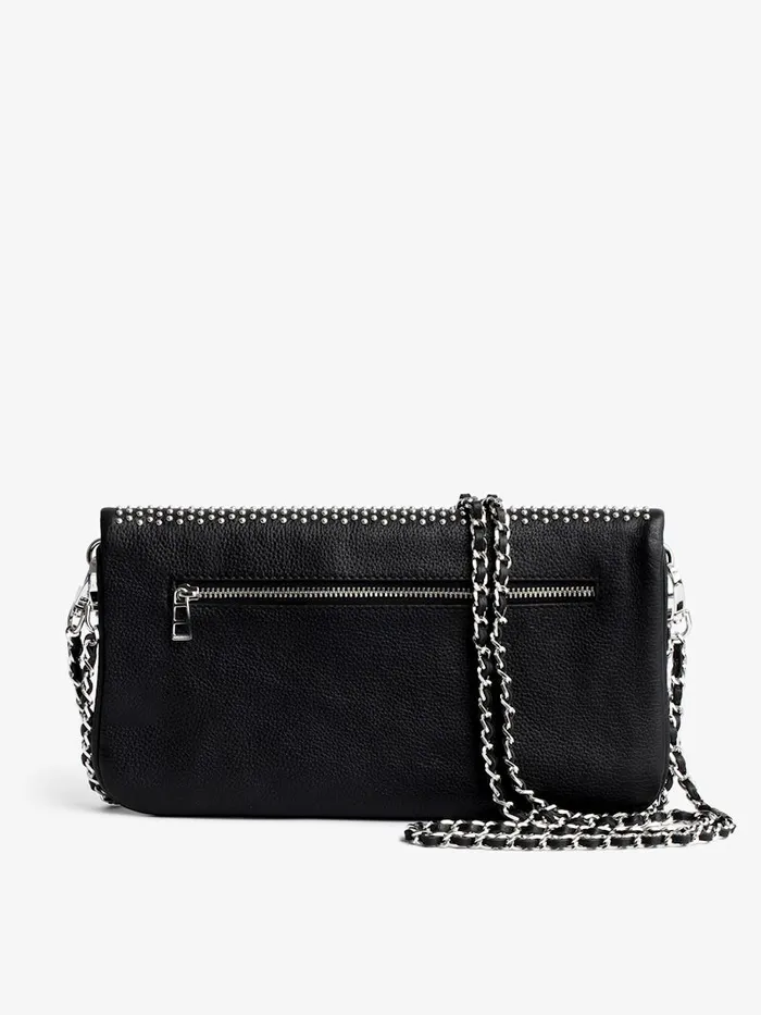 Women Zadig and Voltaire Clutches Rock Dotted Swiss Clutch Black
