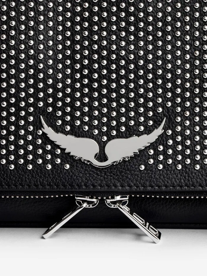 Women Zadig and Voltaire Clutches Rock Dotted Swiss Clutch Black