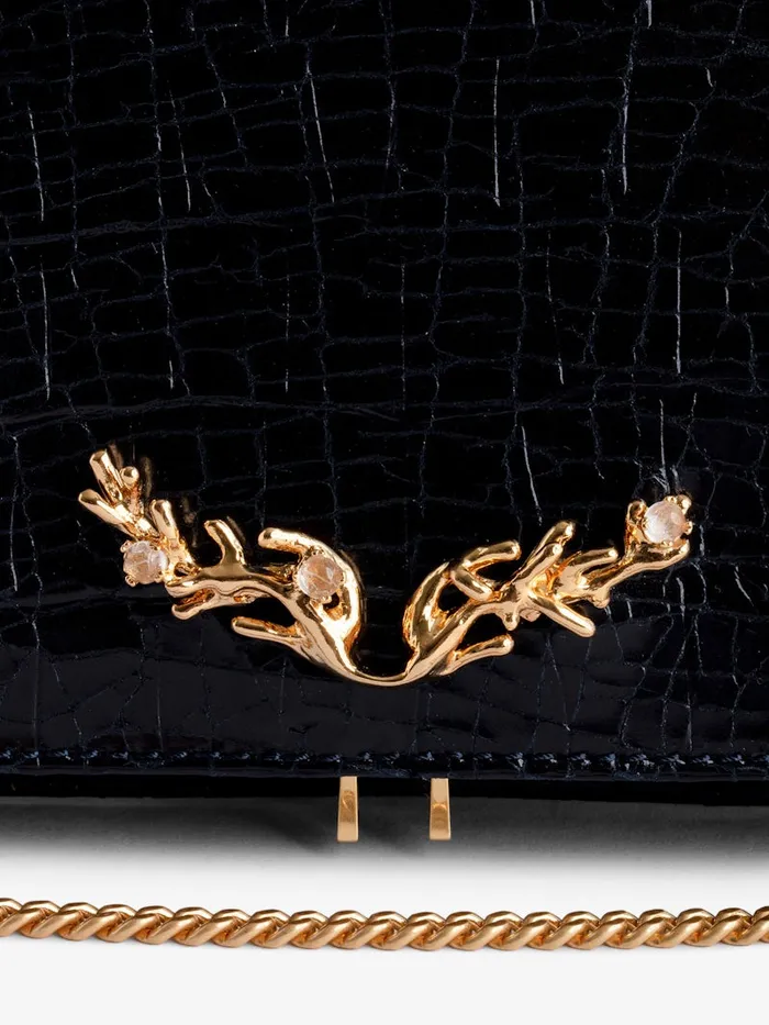 Women Zadig and Voltaire Clutches Rock Embossed Clutch Ink