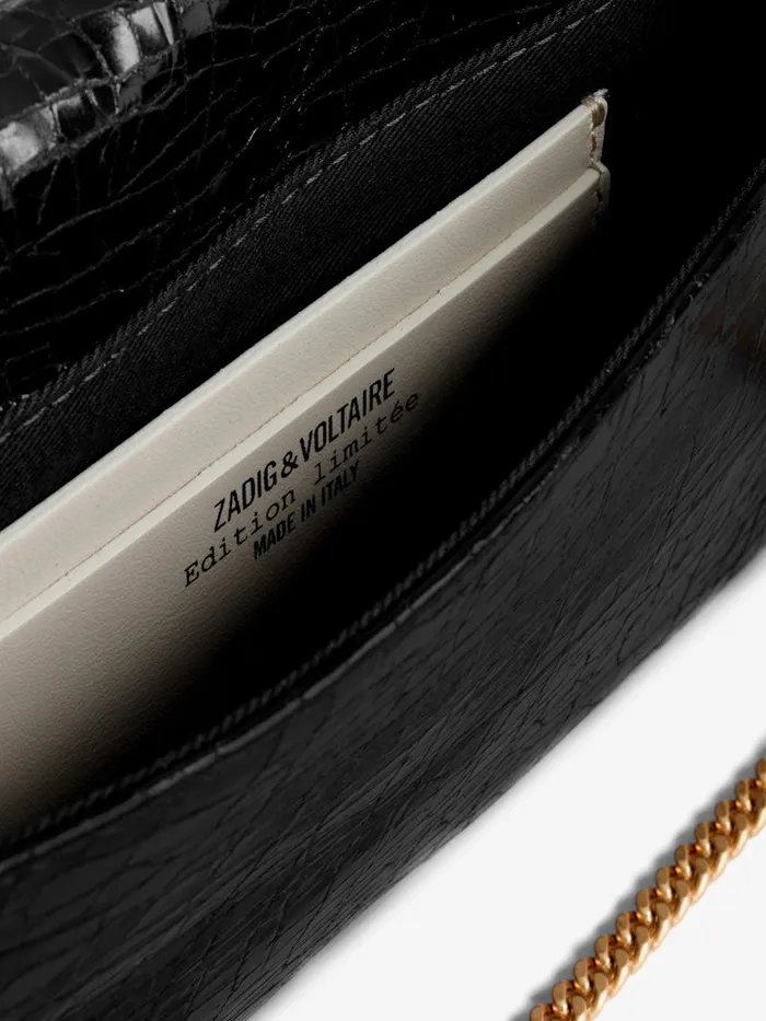 Women Zadig and Voltaire Clutches Rock Embossed Clutch Ink