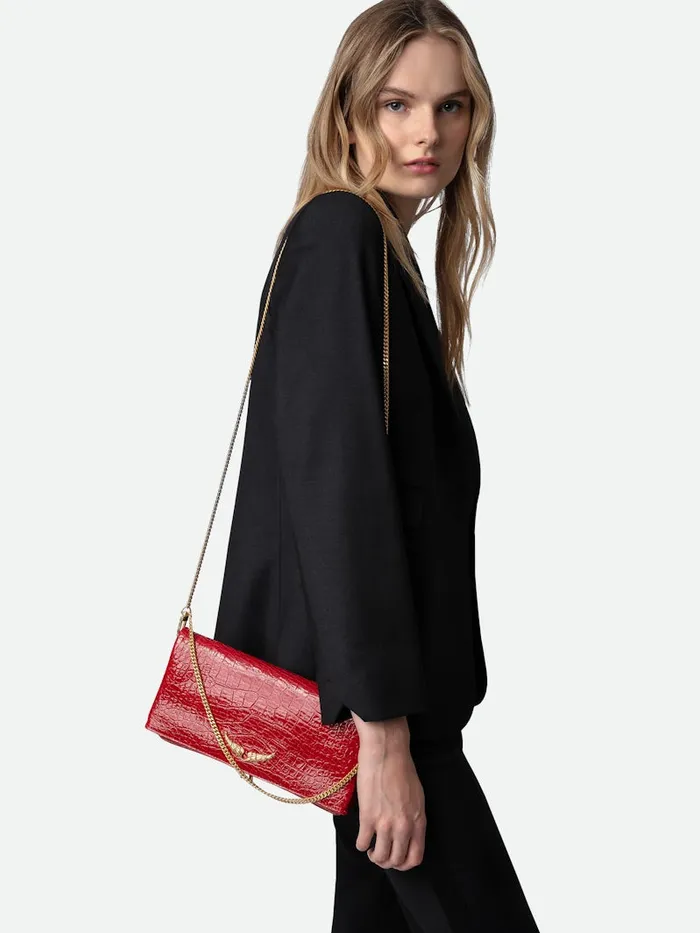 Women Zadig and Voltaire Clutches Rock Embossed Clutch Power