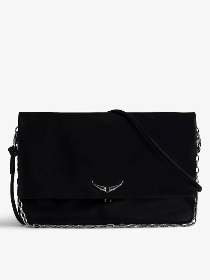 Women Zadig and Voltaire Clutches Rock Eternal XL Clutch Black