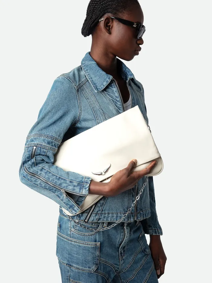 Women Zadig and Voltaire Clutches Rock Eternal XL Clutch Flash