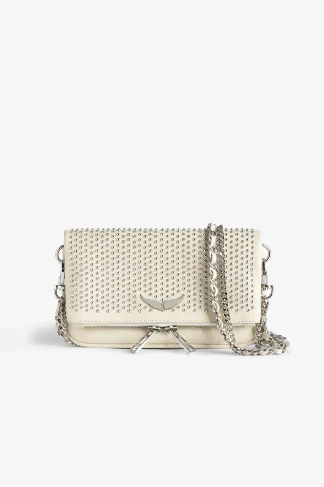 Women Zadig and Voltaire Clutches Rock Nano Dotted Swiss Clutch Flash
