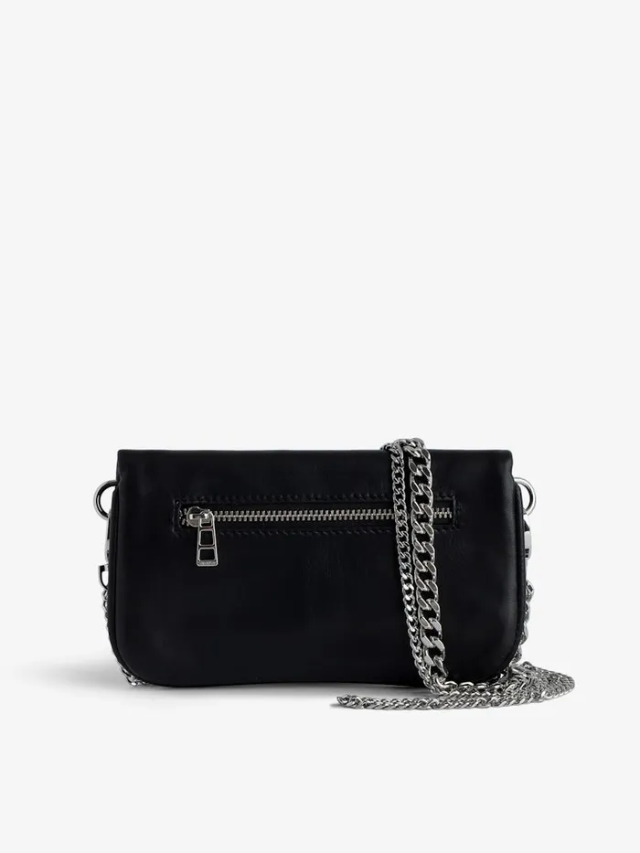 Women Zadig and Voltaire Clutches Rock Nano Lucky Charms Clutch Black