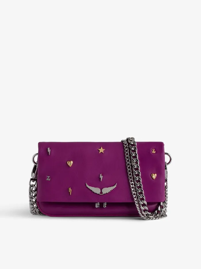 Women Zadig and Voltaire Clutches Rock Nano Lucky Charms Clutch Glam