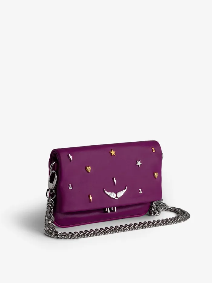 Women Zadig and Voltaire Clutches Rock Nano Lucky Charms Clutch Glam
