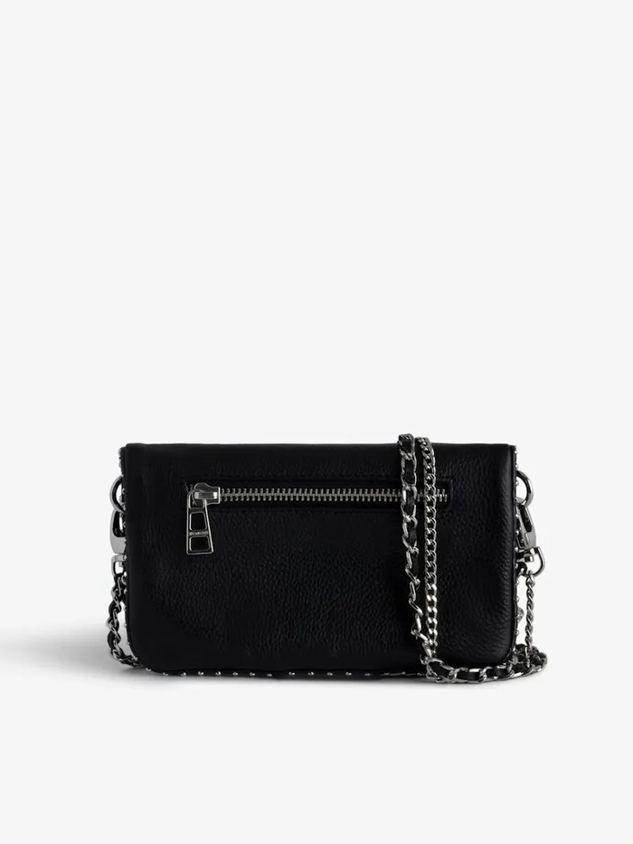 Women Zadig and Voltaire Clutches Rock Nano Studs Clutch Black