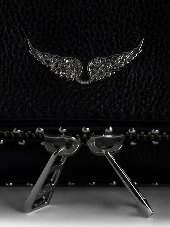 Women Zadig and Voltaire Clutches Rock Nano Studs Clutch Black