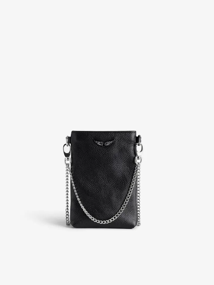 Women Zadig and Voltaire Clutches Rock Pouch Clutch Black