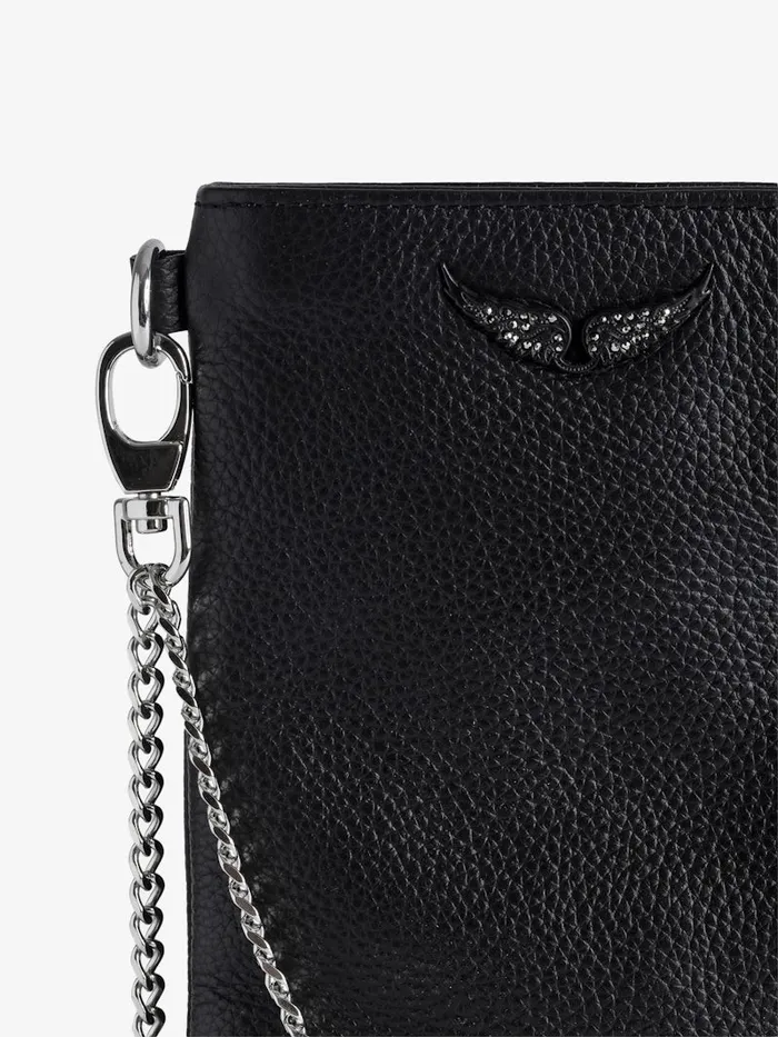 Women Zadig and Voltaire Clutches Rock Pouch Clutch Black