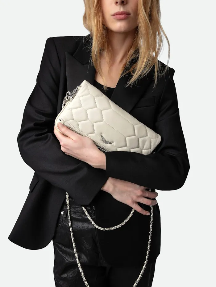 Women Zadig and Voltaire Clutches Rock Quilted Clutch Flash