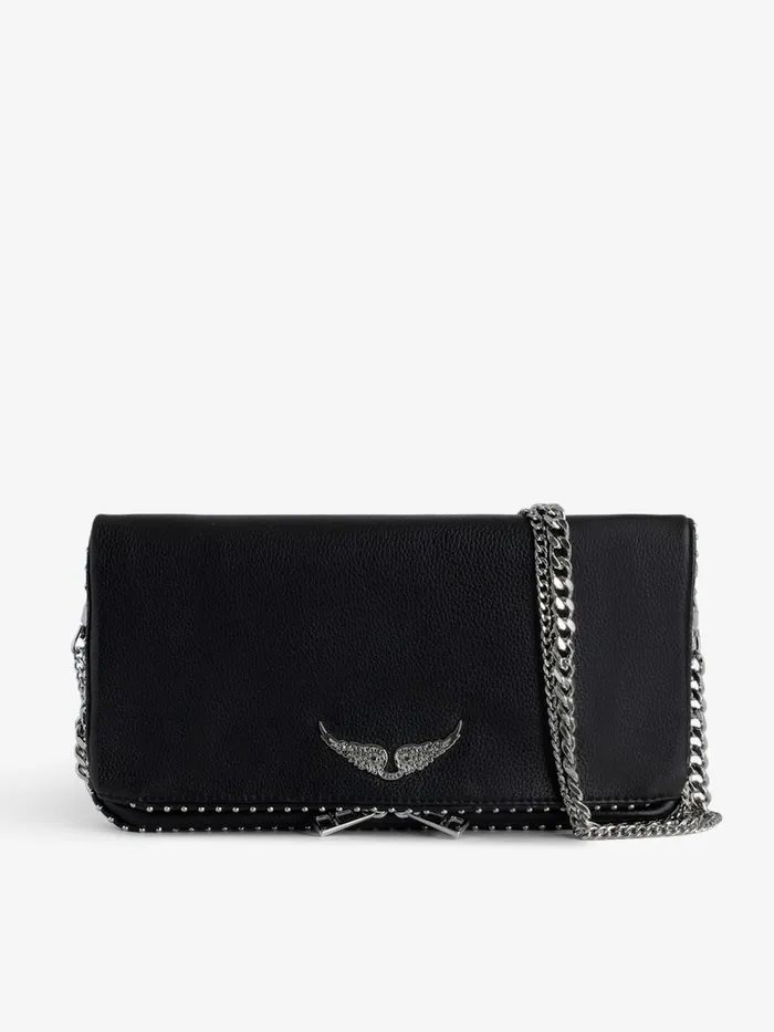 Women Zadig and Voltaire Clutches Rock Studs Clutch Black