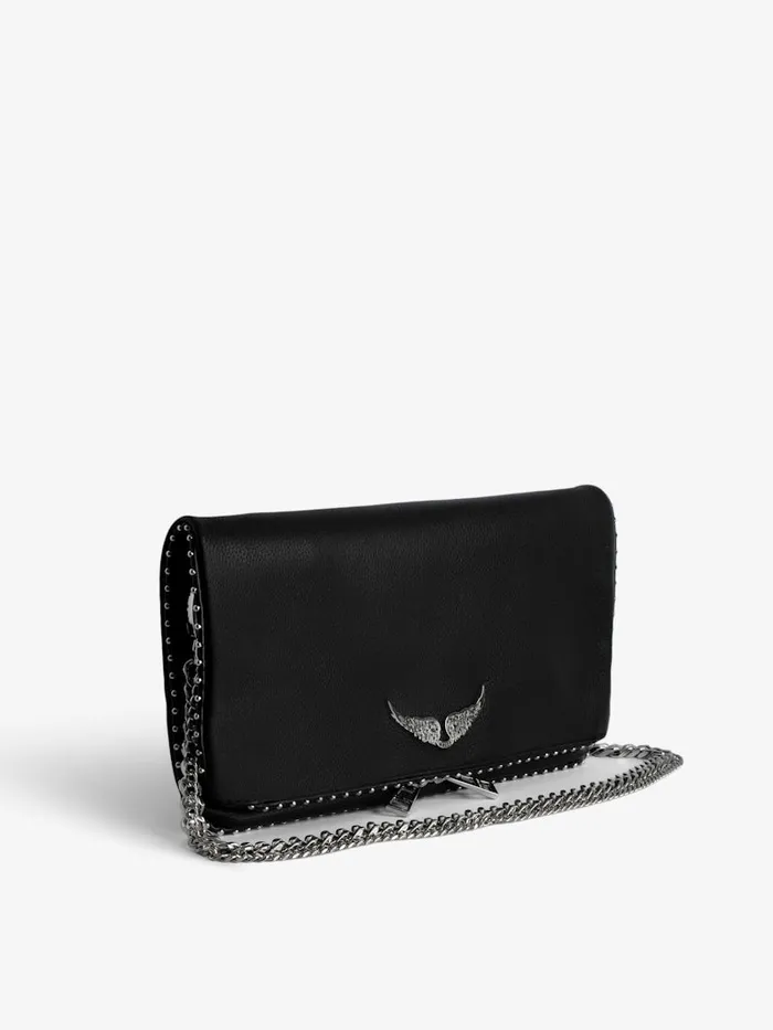 Women Zadig and Voltaire Clutches Rock Studs Clutch Black