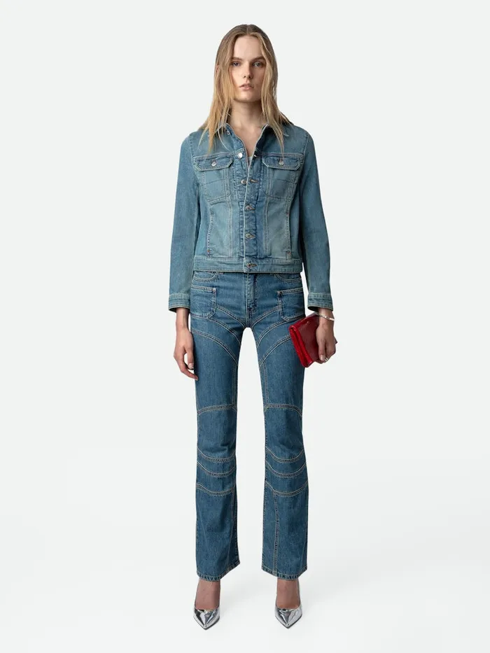 Women Zadig and Voltaire Denim Elvira Jeans Light Blue