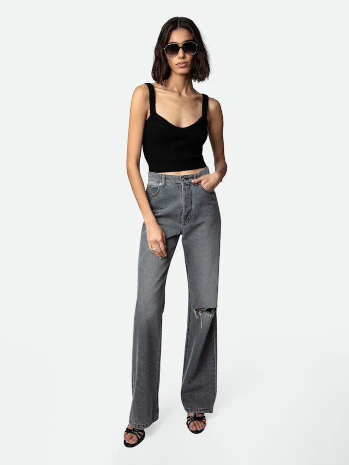 Women Zadig and Voltaire Denim Evy Jeans Grey