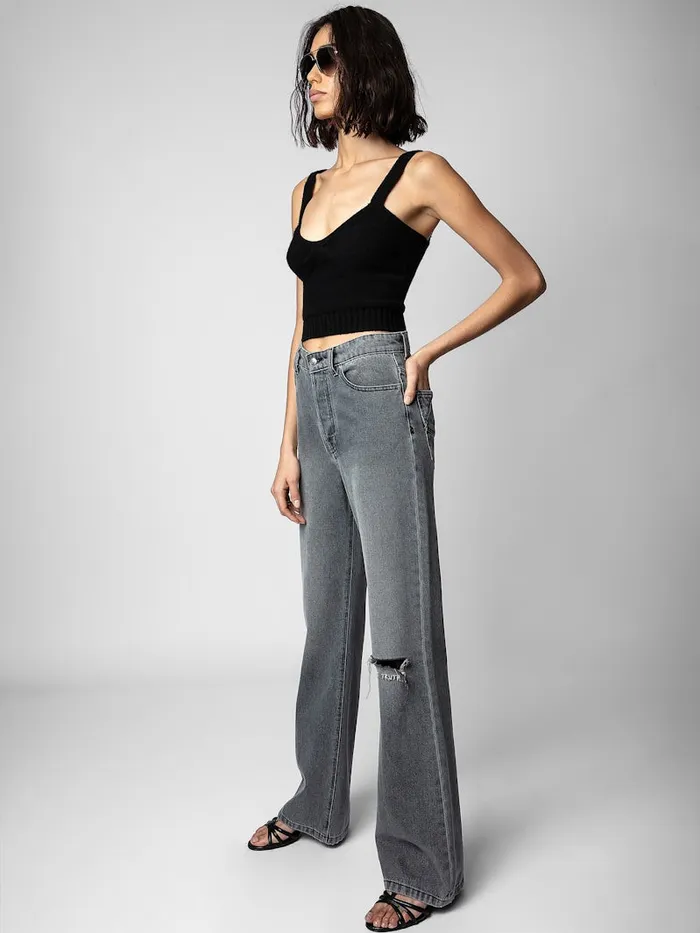 Women Zadig and Voltaire Denim Evy Jeans Grey