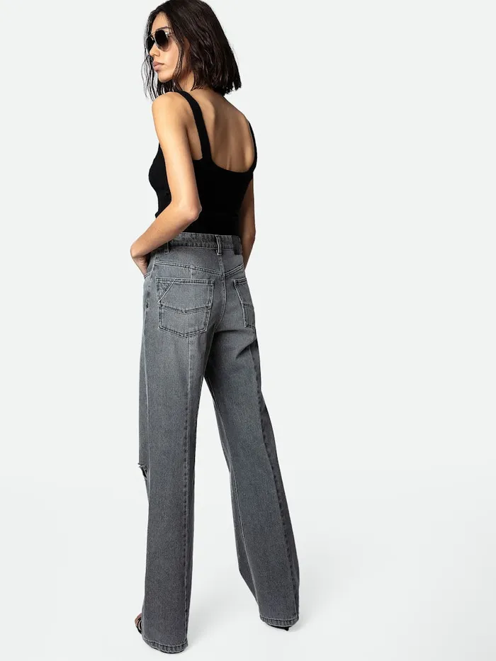 Women Zadig and Voltaire Denim Evy Jeans Grey