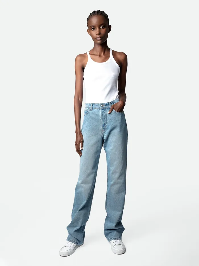 Women Zadig and Voltaire Denim Evy Jeans Light Blue
