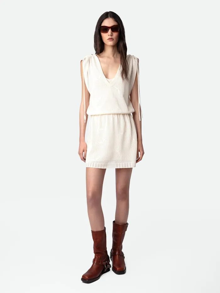 Women Zadig and Voltaire Dresses and Skirts Alanis Dress Ecru