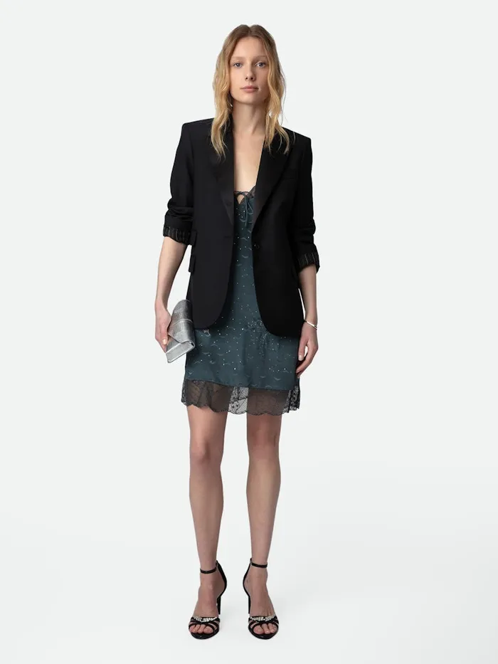 Women Zadig and Voltaire Dresses and Skirts Calissa Silk Jacquard Dress Nori