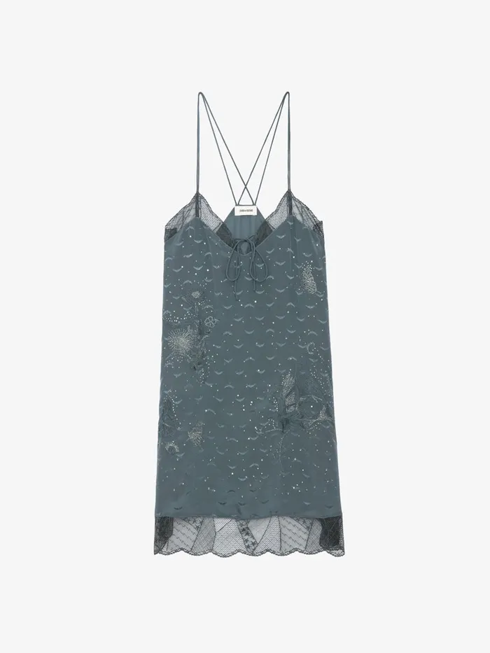 Women Zadig and Voltaire Dresses and Skirts Calissa Silk Jacquard Dress Nori