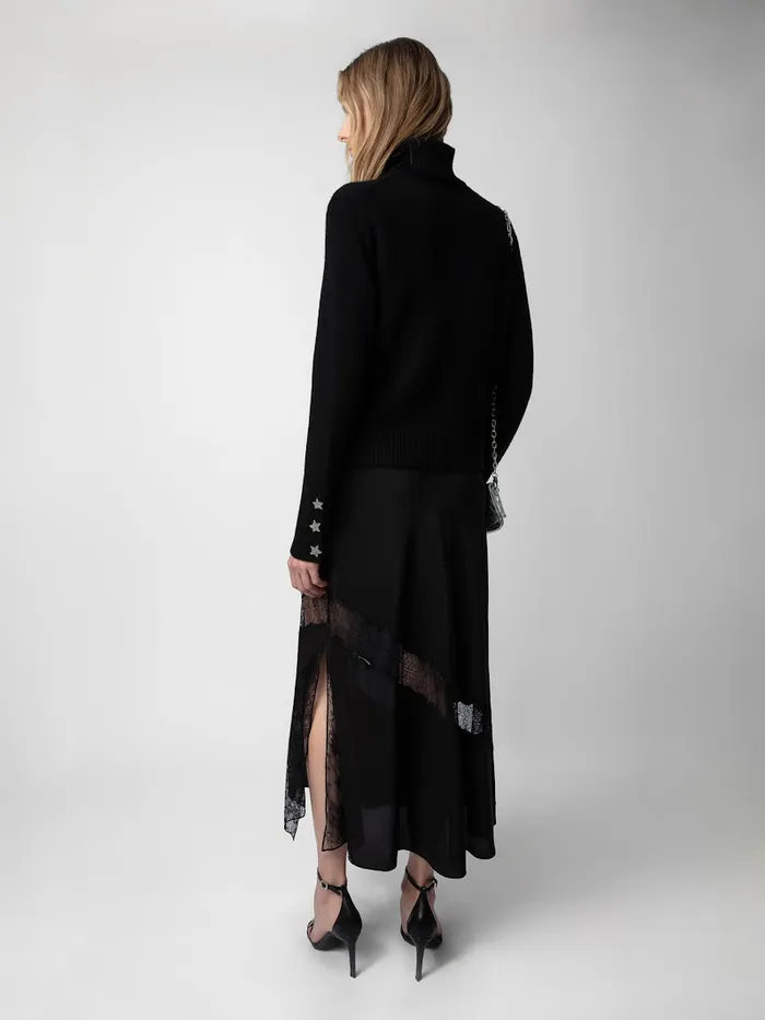 Women Zadig and Voltaire Dresses and Skirts Jaylal Silk Skirt Black