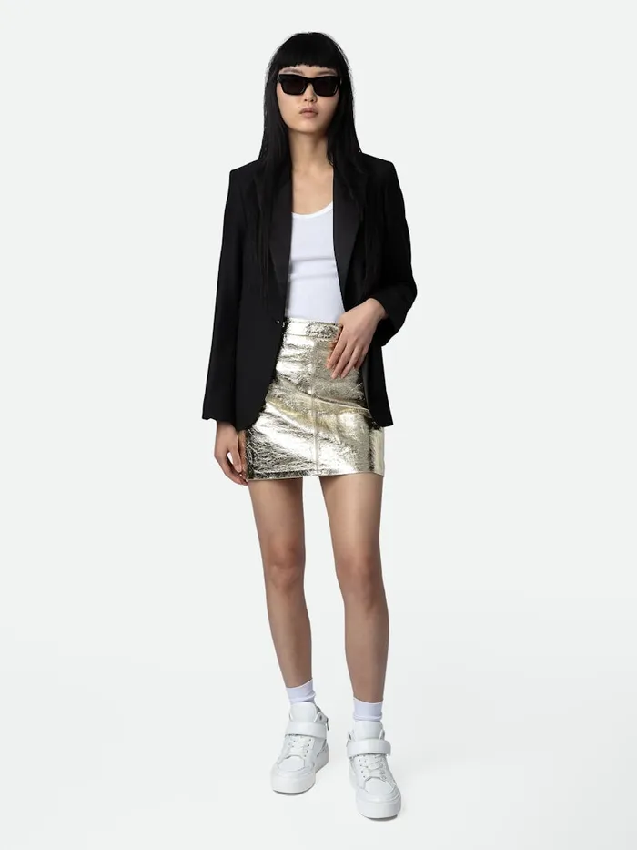 Women Zadig and Voltaire Dresses and Skirts Jinette Leather Skirt Shea