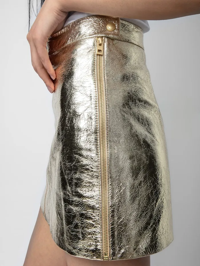 Women Zadig and Voltaire Dresses and Skirts Jinette Leather Skirt Shea