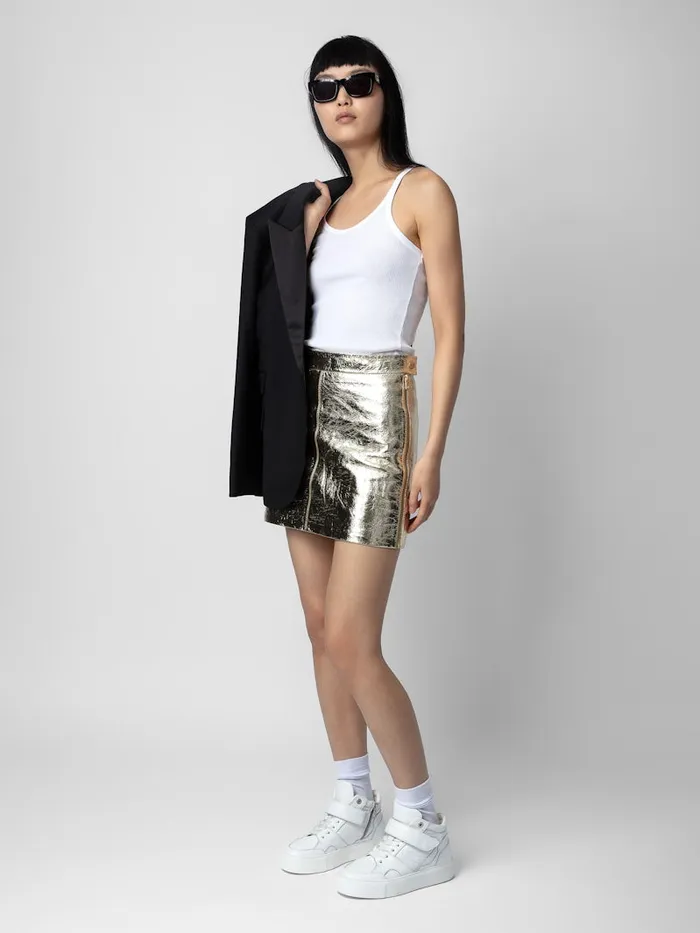 Women Zadig and Voltaire Dresses and Skirts Jinette Leather Skirt Shea
