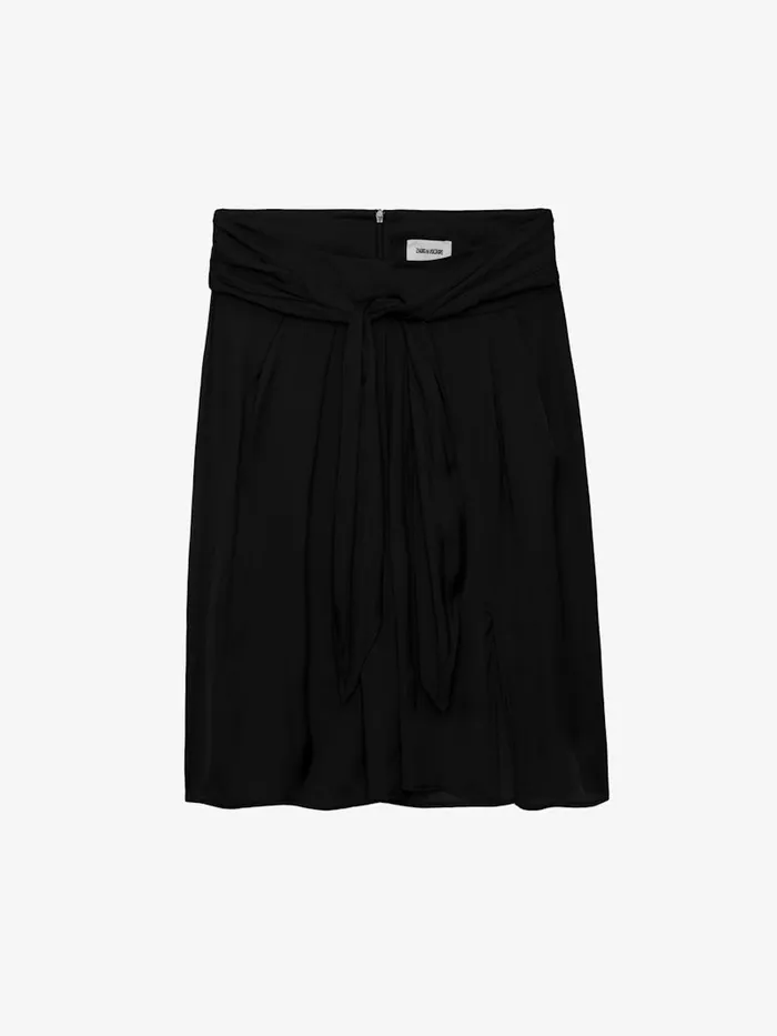 Women Zadig and Voltaire Dresses and Skirts Joji Satin Skirt Black