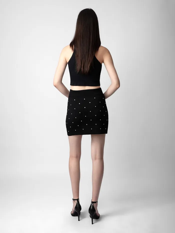 Women Zadig and Voltaire Dresses and Skirts Mitty Diamant Skirt Black