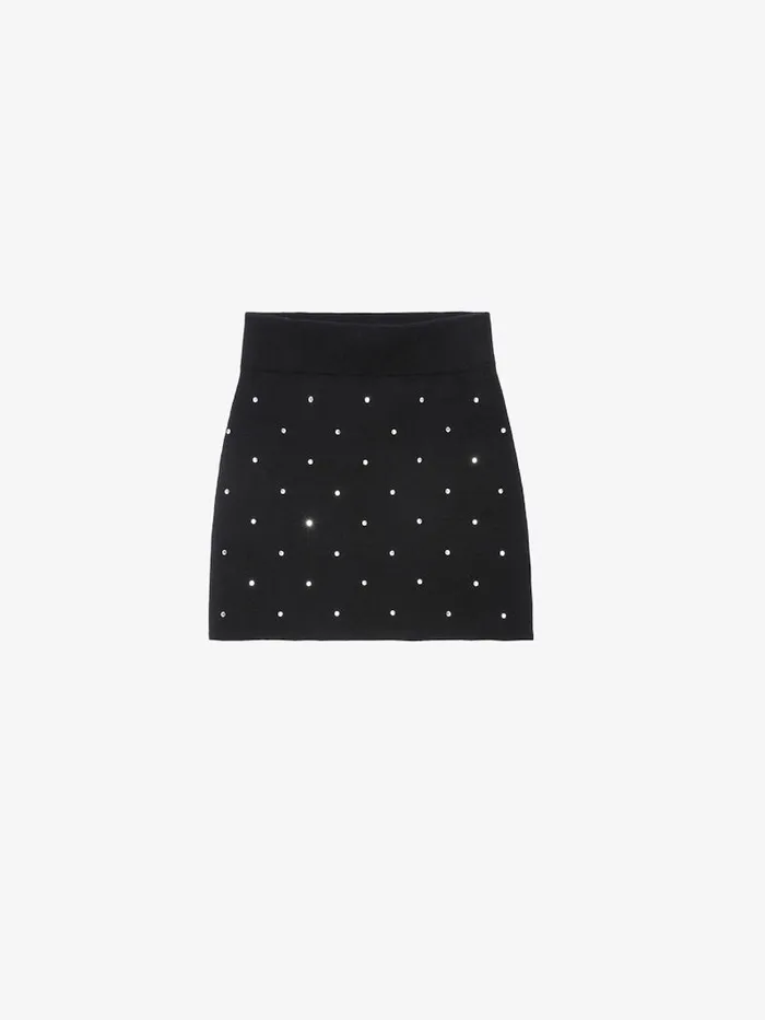 Women Zadig and Voltaire Dresses and Skirts Mitty Diamant Skirt Black