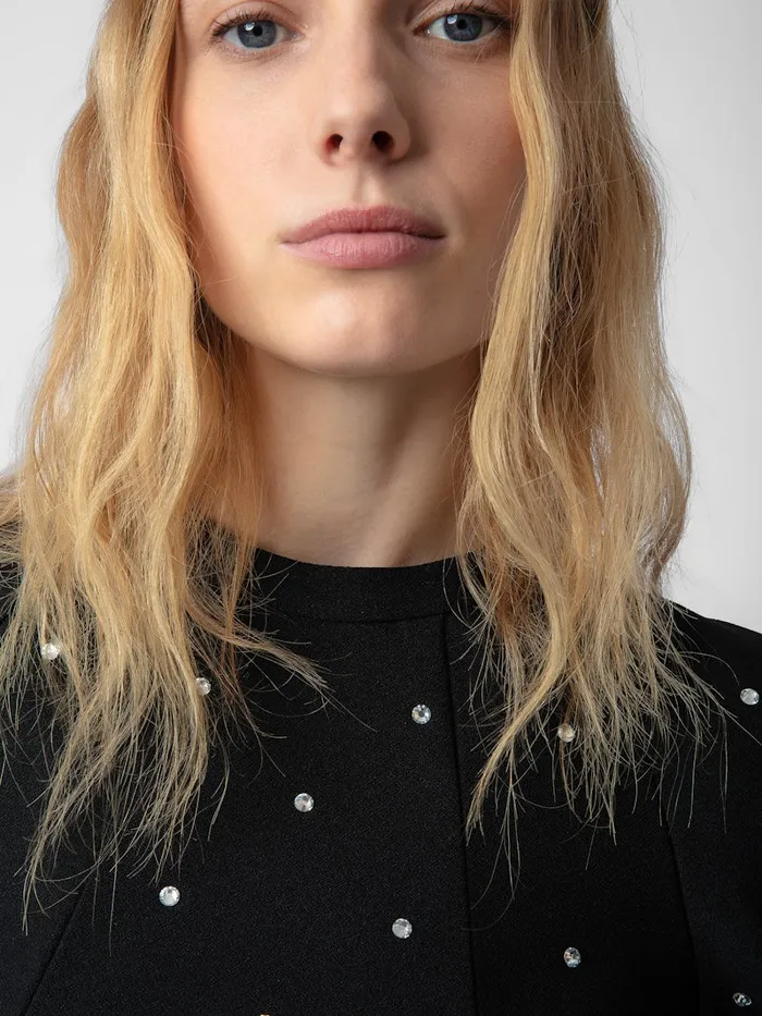 Women Zadig and Voltaire Dresses and Skirts Racia Diamant Dress Black