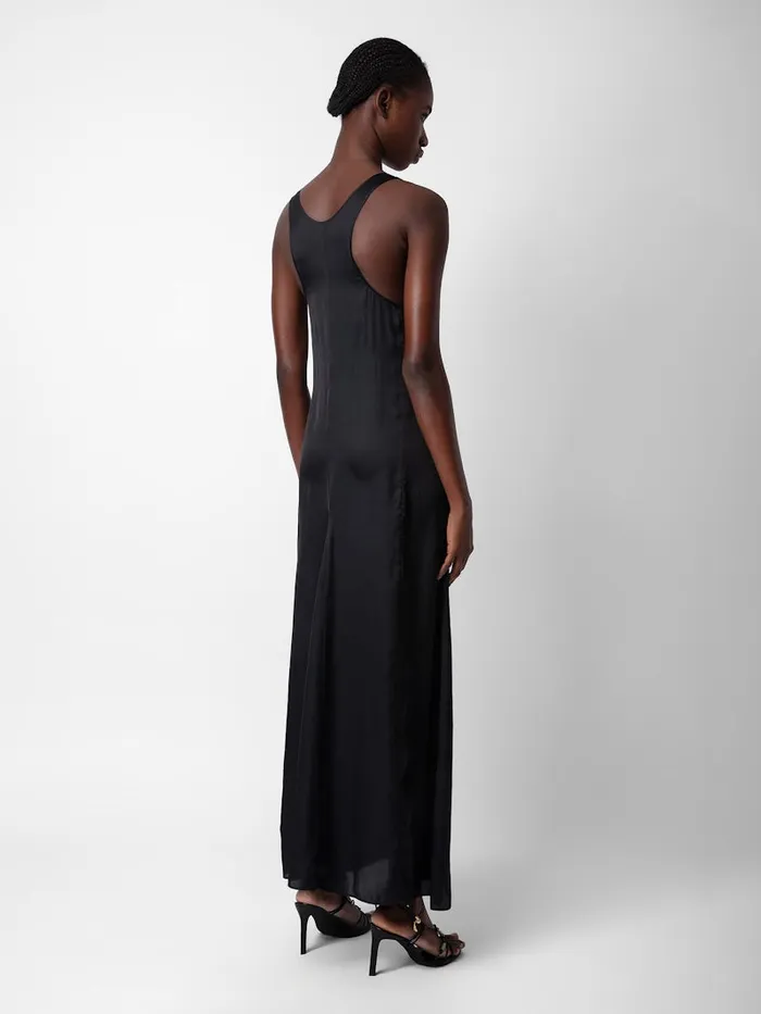Women Zadig and Voltaire Dresses and Skirts Rarys Satin Dress Black