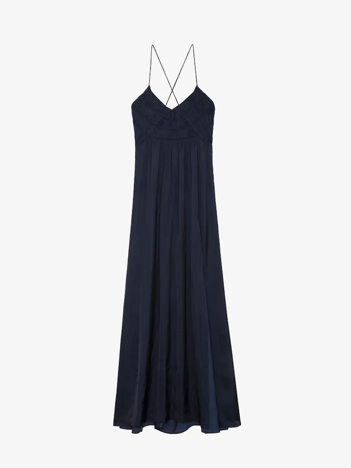 Women Zadig and Voltaire Dresses and Skirts Rayonne Satin Dress Encre