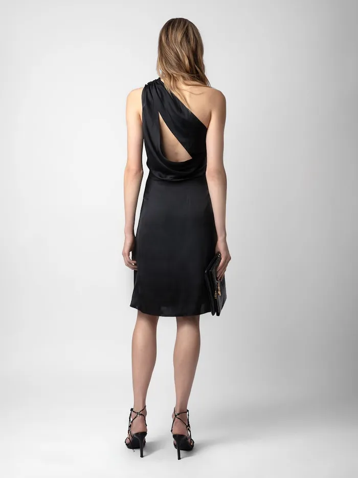Women Zadig and Voltaire Dresses and Skirts Razal Satin Dress Black
