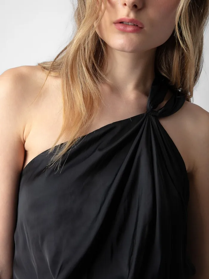 Women Zadig and Voltaire Dresses and Skirts Razal Satin Dress Black