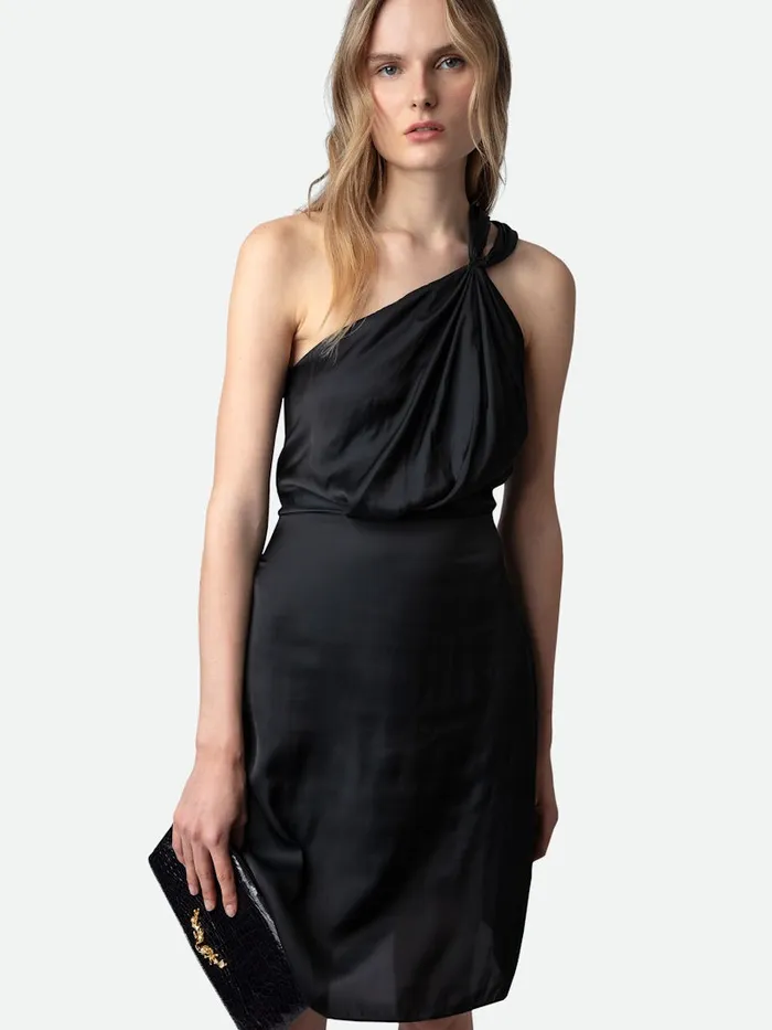 Women Zadig and Voltaire Dresses and Skirts Razal Satin Dress Black