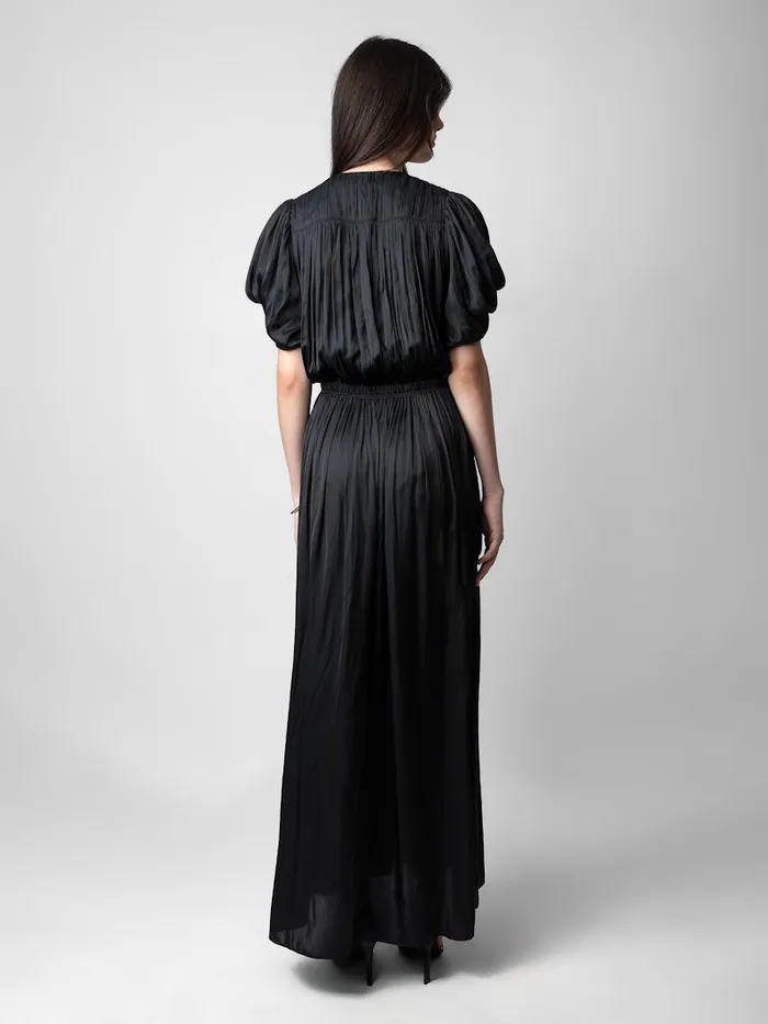 Women Zadig and Voltaire Dresses and Skirts Reina Satin Dress Black