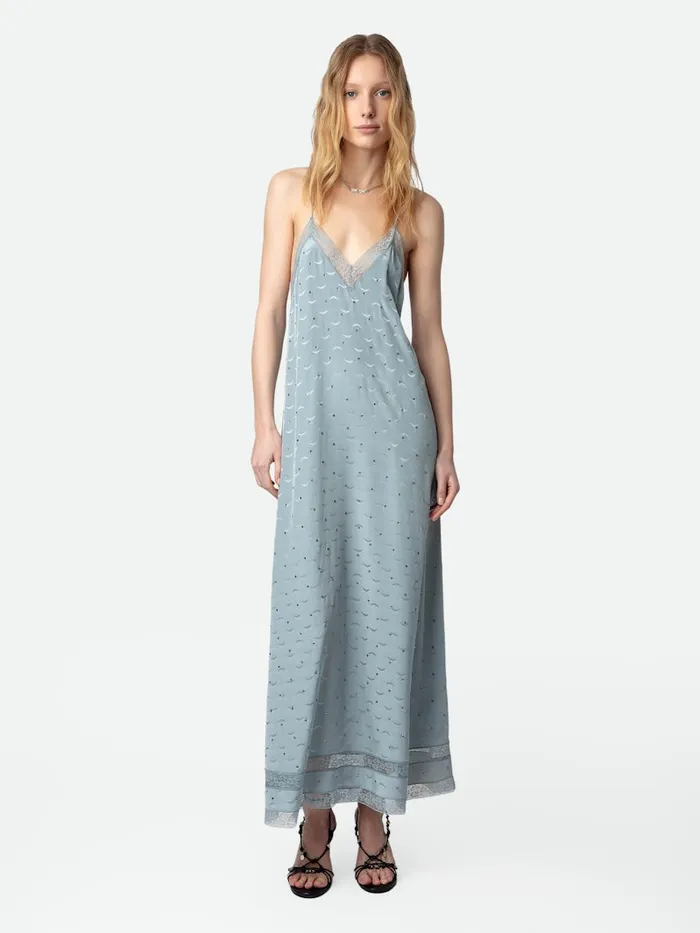 Women Zadig and Voltaire Dresses and Skirts Reman Silk Jacquard Dress Glacier
